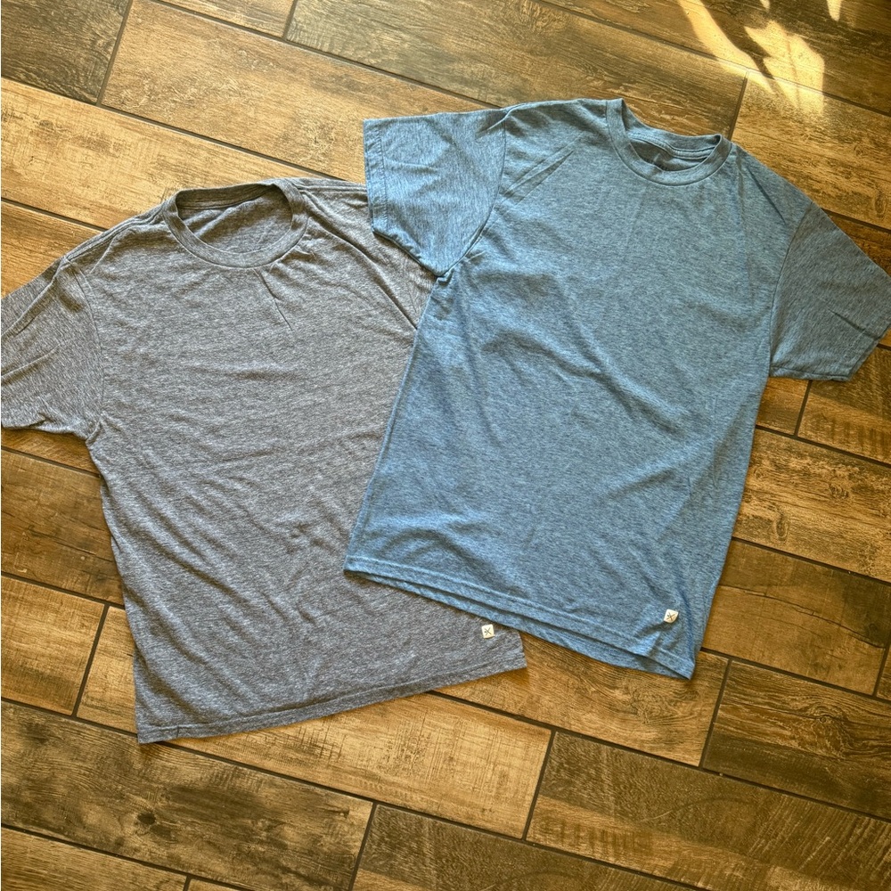 Depart West Blue and Gray Men's Short Sleeve Tees